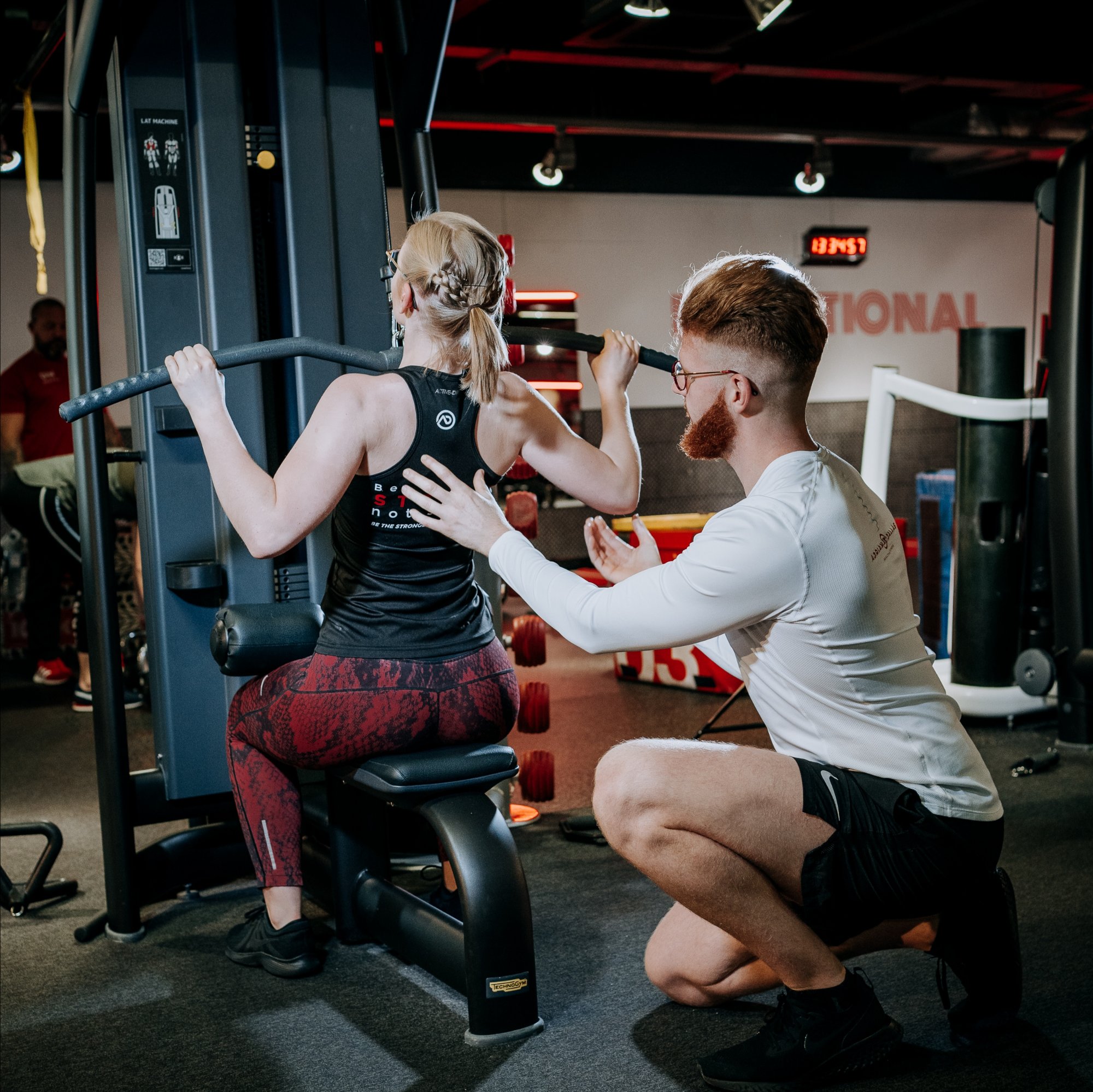 Adrian coaching a client